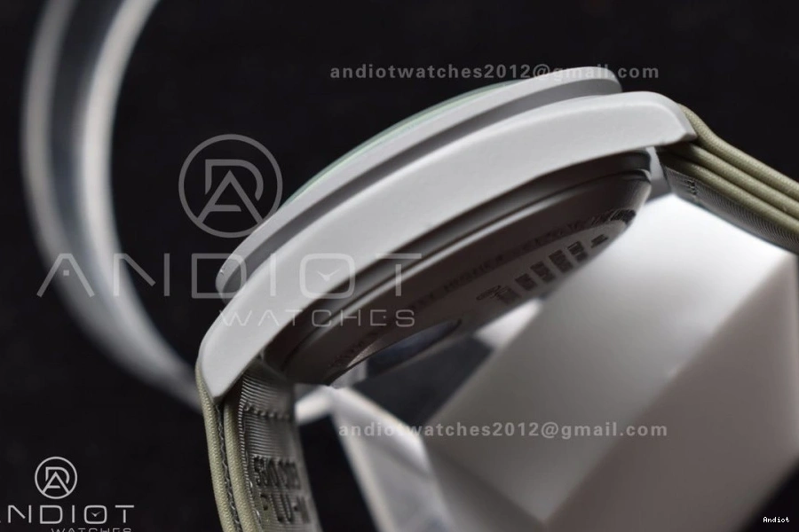 Swatch Strap Mission Moonwatch Omega to Quartz Pluto Nylon x Bioceramic on 0319